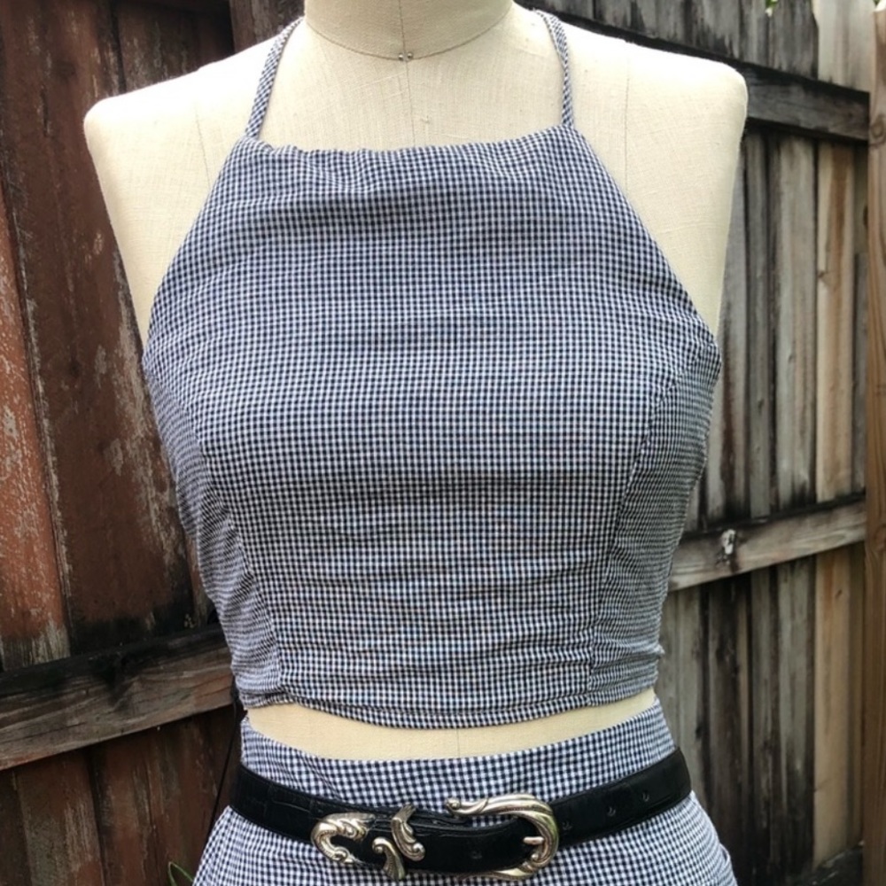 Gingham Crop Top